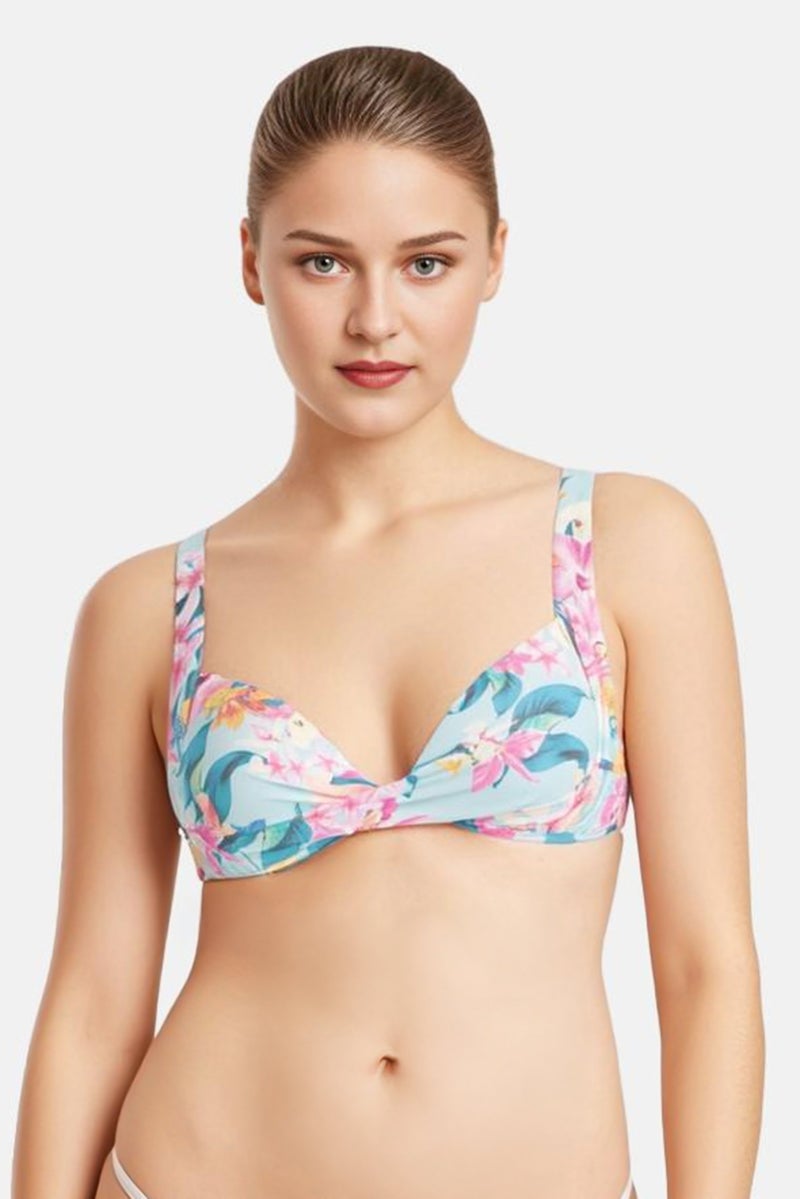 RIP CURL Women Floral Print Underwired Padded Bikini Top, Multicolor - Image 1