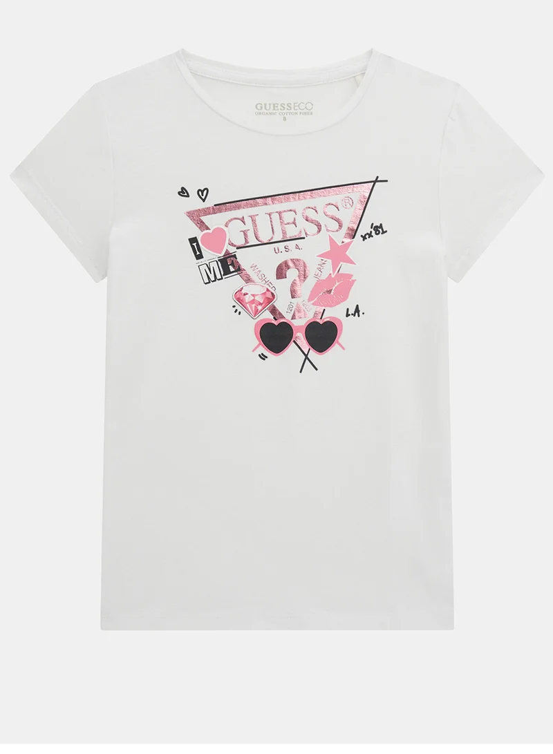 جس Kids Graphic Crew Neck T-Shirt