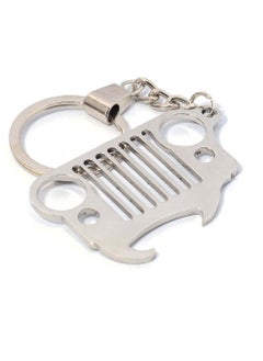 1 piece - Silver -Jeep Grill with bottle opener