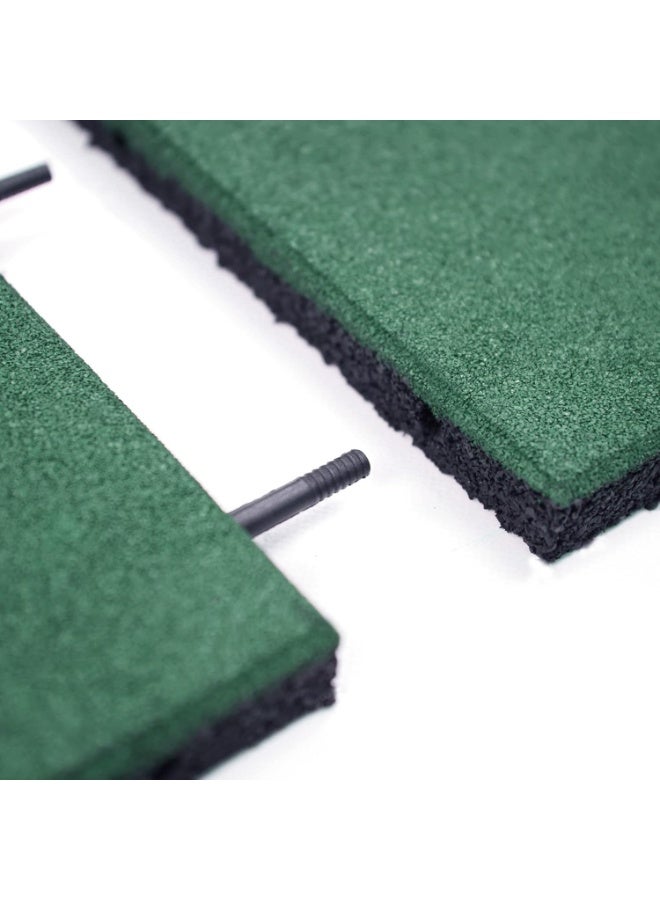 Terrain Playground Easy DIY Interlocking Outdoor Rubber Tiles 50x50-40mm Thick for Use, Outdoor Gym Floor, Sports Deck, Backyard Play Area, Safety Rubber Tile - Image 2