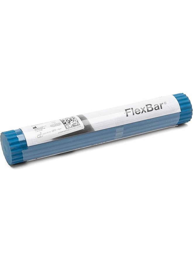 TheraBand FlexBar Resistance Bar for Medial Epicondylitis Relieve Tendonitis Pain & Improve Grip Strength Tennis Elbow Golfers Elbow and Tendinitis Blue Heavy Advanced - Image 1