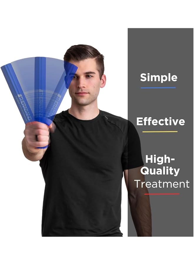 TheraBand FlexBar Resistance Bar for Medial Epicondylitis Relieve Tendonitis Pain & Improve Grip Strength Tennis Elbow Golfers Elbow and Tendinitis Blue Heavy Advanced - Image 4