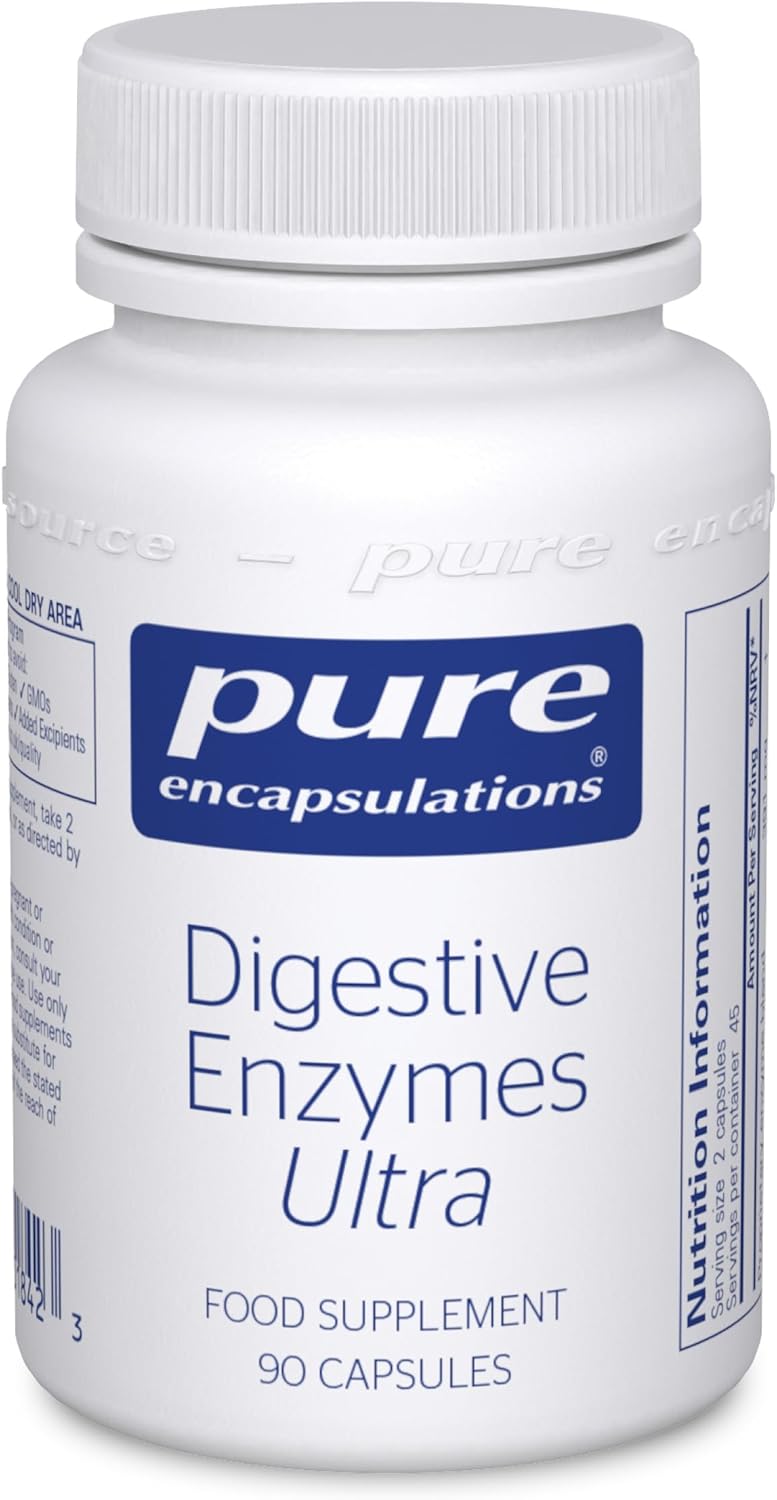 Pure Encapsulations Digestive Enzymes Ultra Broad Spectrum Vegetarian Digestive Enzymes Supports Digestion Nutrient Absorption 90 Capsules - Image 1