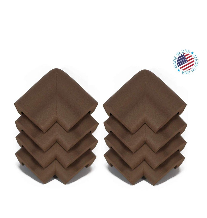 Kidkusion 8 Piece Jumbo Corner Guards Brown - Image 3