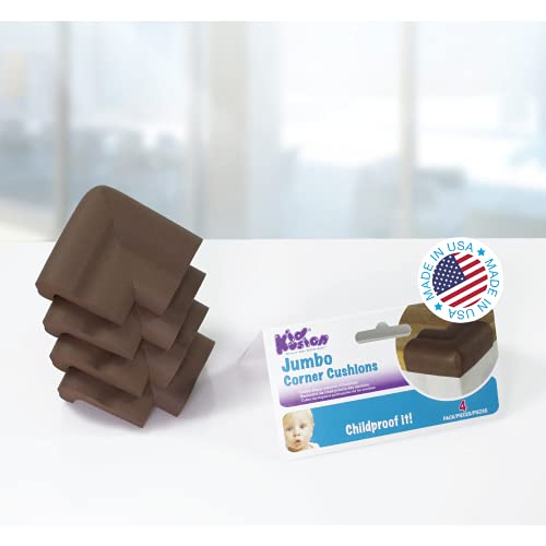 Kidkusion 8 Piece Jumbo Corner Guards Brown - Image 2