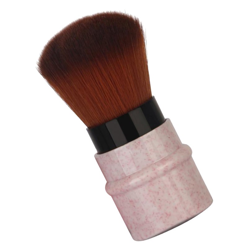 Short Marbling Makeup Foundation Brush Stretchable Handle Blusher Powder Brush Blue - Image 5