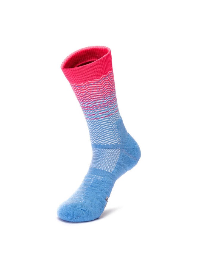 Tfo Event-level Outdoor Socks Breathable Durable Hiking Mountaineering Running Socks B216 Women's Blue - Image 1