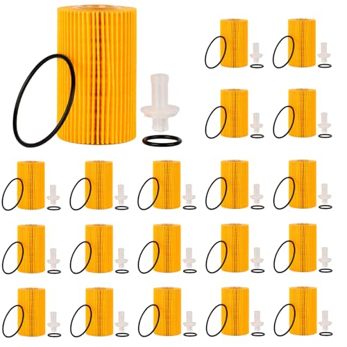 GETOPAUTO 04152-YZZA4 Engine Oil Filter - Compatible with Toyota Land Cruiser, Sequoia, Tundra (2008-2022) - Replaces 04152-38020, 04152-51010 (Set of 20) - Image 1