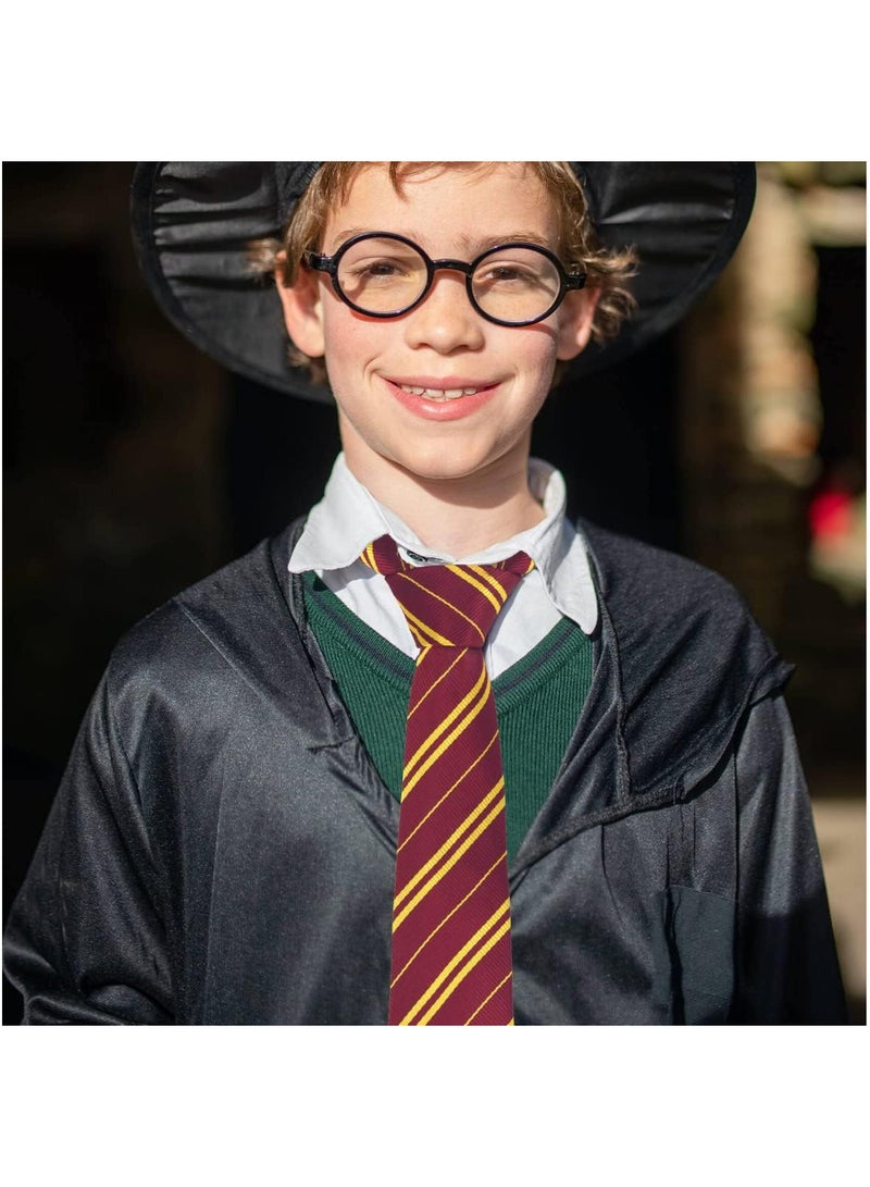 متوافق مع مجموعة أداء هاري بوتر كوس المكونة من 6 قطع، زي هاري بوتر جريفندور الفاخر للأطفال مع وشاح ربطة عنق، زي لمحبي هاري بوتر، إكسسوار هدايا تنكرية - صغير - Image 4