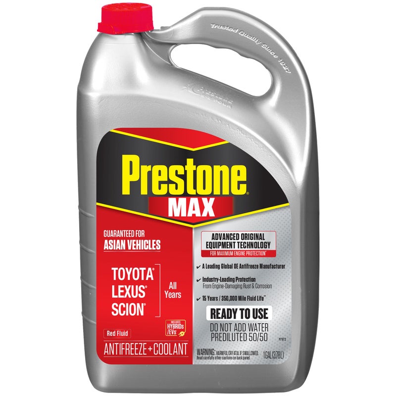 Prestone MAX Asian Red 50/50 Antifreeze Automotive Coolant, Pack of One - Image 4