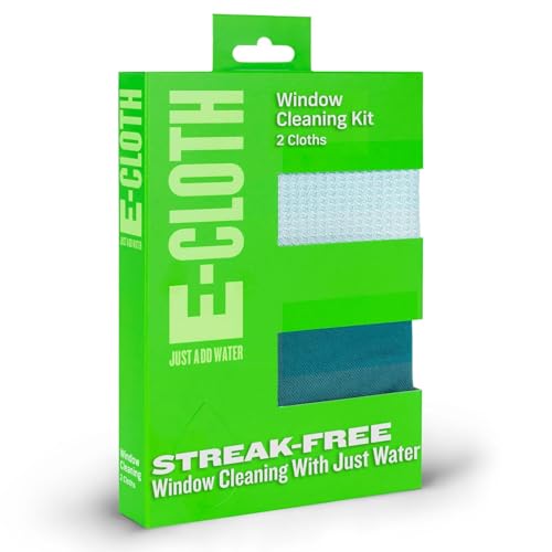 ECloth Microfiber Cleaning Cloth Glass Kit Microfiber Towel Window Cleaning Kit Microfiber Towels for Cars Windows Mirrors More Winter Green