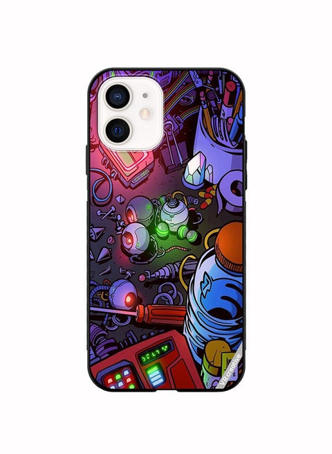 Protective Case Cover For Apple iPhone 12 mini Electirc Devices Design Multicolour