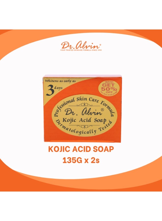 Dr. Alvin Dr Alvin Kojic Acid Soap 135g × 2Pcs (Value Pack) - Image 3