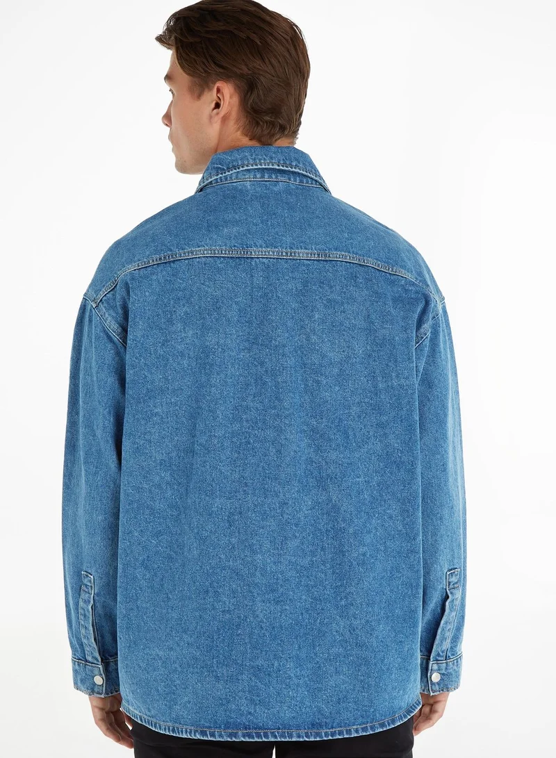 Calvin Klein Jeans Denim Boxy Loose Fit Shirt