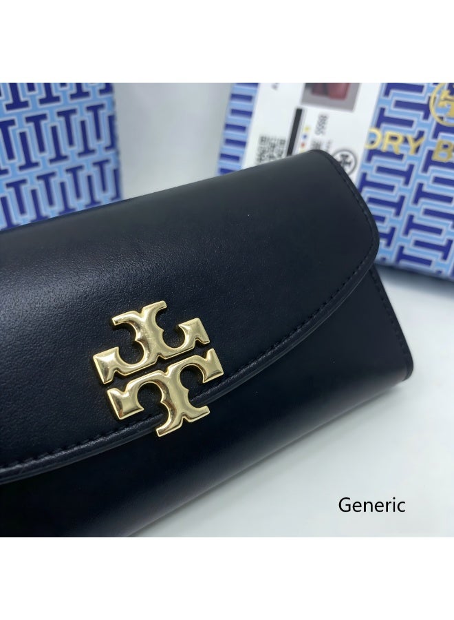 Tory Burch Exquisite high-end wallet, ultra-thin, anti-magnetic, multiple card slots, business card holder, convenient for ID storage, suitable for both men and women - Image 4