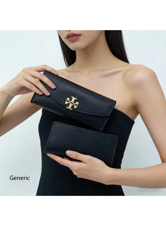 Tory Burch Exquisite high-end wallet, ultra-thin, anti-magnetic, multiple card slots, business card holder, convenient for ID storage, suitable for both men and women - Image 2