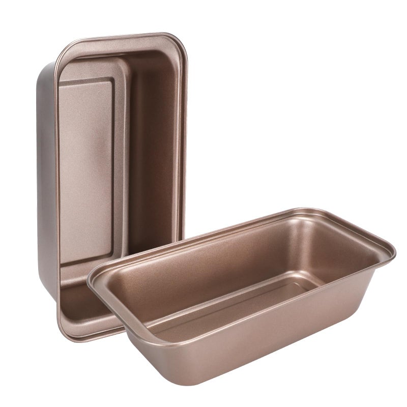Spmarkt 2pack Loaf Pan, 10inch Banana Bread Pan, Non-Stick Banana Bread Pan, Stackable Bread Pans for Homemade Bread, 10x5inch Small Bread Pans for Baking - Image 1