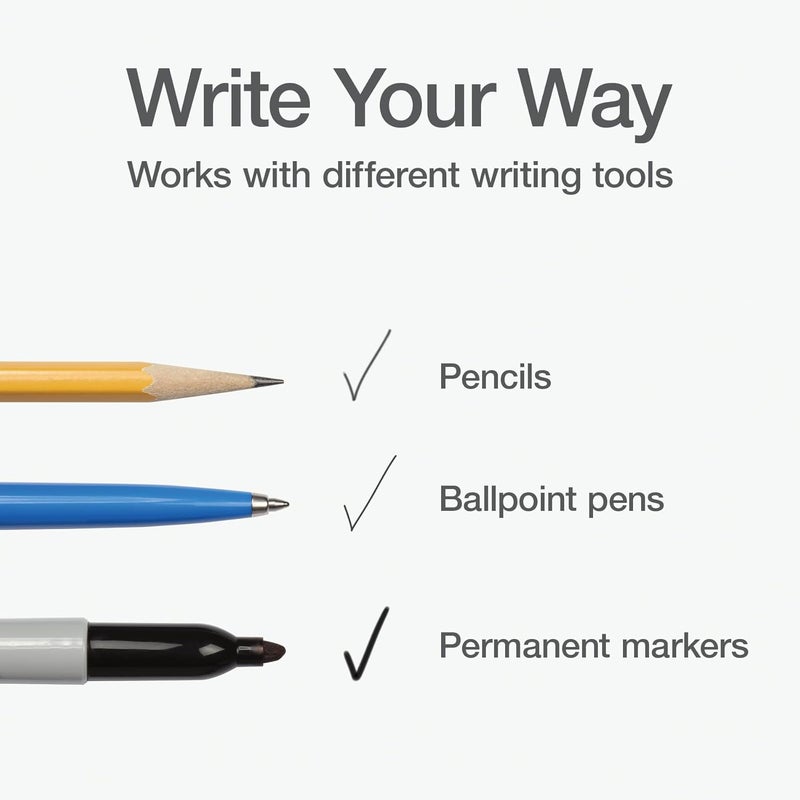 Redi-Tag Permanent Write-On Index Tabs - 416 Pack, White - Image 3