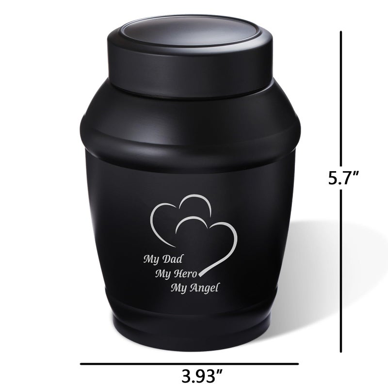 Lines Arte 5.7"" Urns For Human Ashes Adult Male Dad Medium Cremation Urn Human Ashes Cremation Urns For Human Ashes Adult Male - Image 2