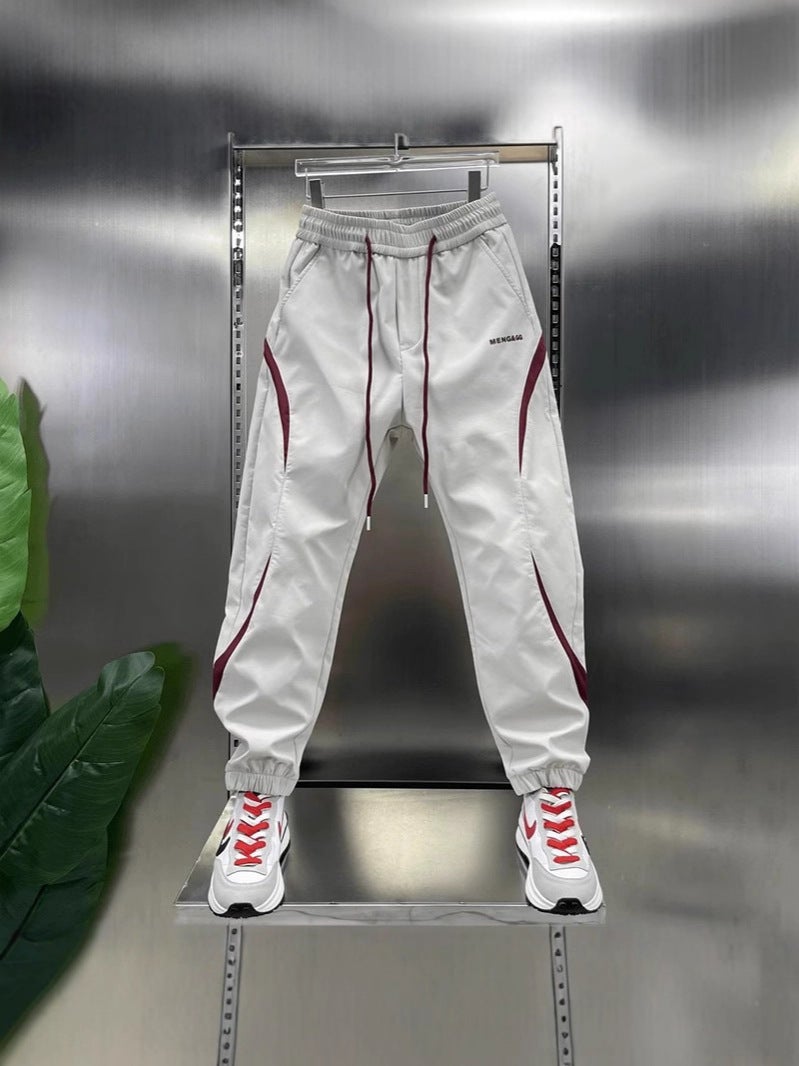 New Trendy Brand Jogger Pants American High Street Drape Angora Red Functional Outdoor Sports Sweatpants Casual Pants - Image 3