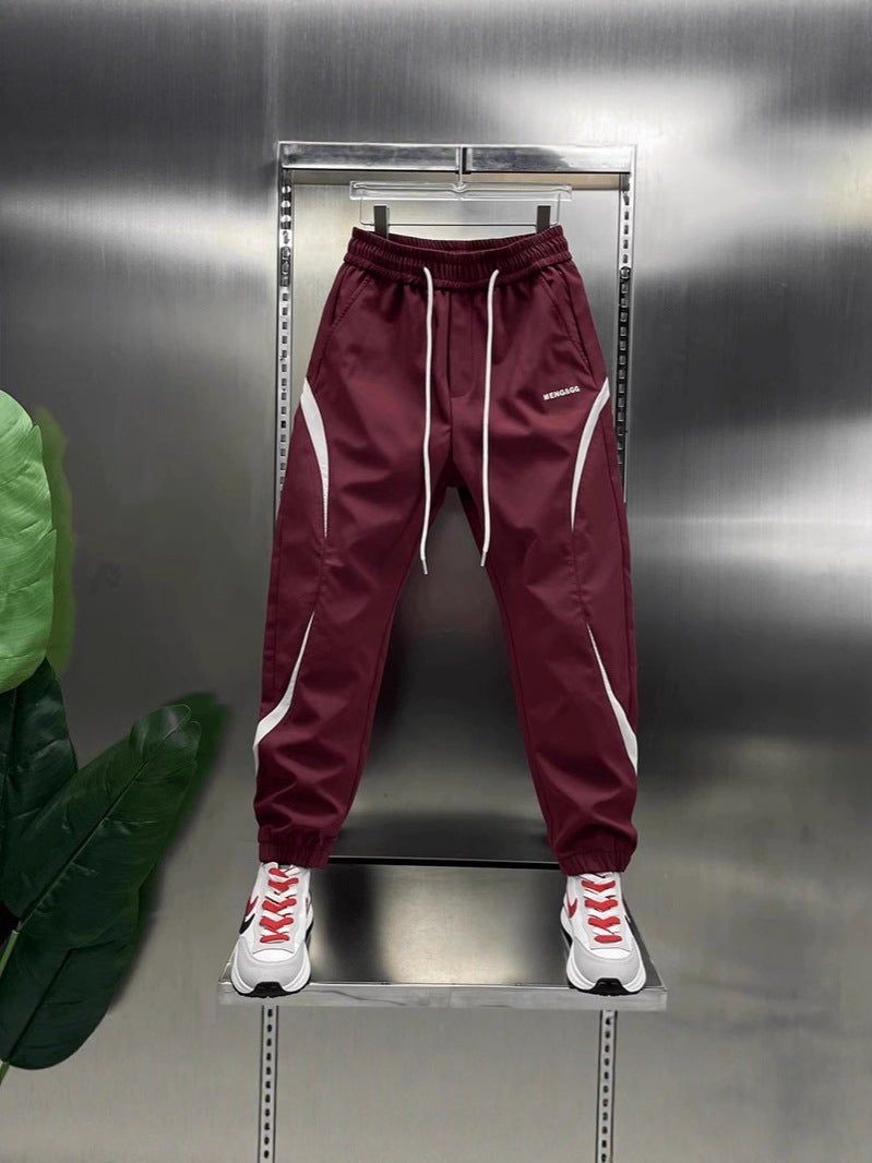 New Trendy Brand Jogger Pants American High Street Drape Angora Red Functional Outdoor Sports Sweatpants Casual Pants - Image 4