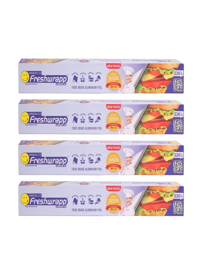 Freshwrapp Hindalco Freshwrapp Aluminium Foil 9 Meters, 11microns (Pack of 4)| Food Packing , Wrapping, Storing and Serving - Image 1