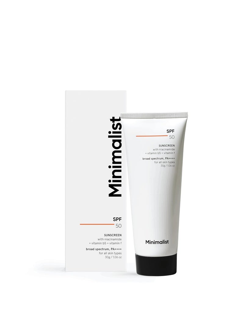 Sunscreen | Clinically Tested in US | Lightweight with Multi-Vitamins | No White Cast | Broad Spectrum | 30g