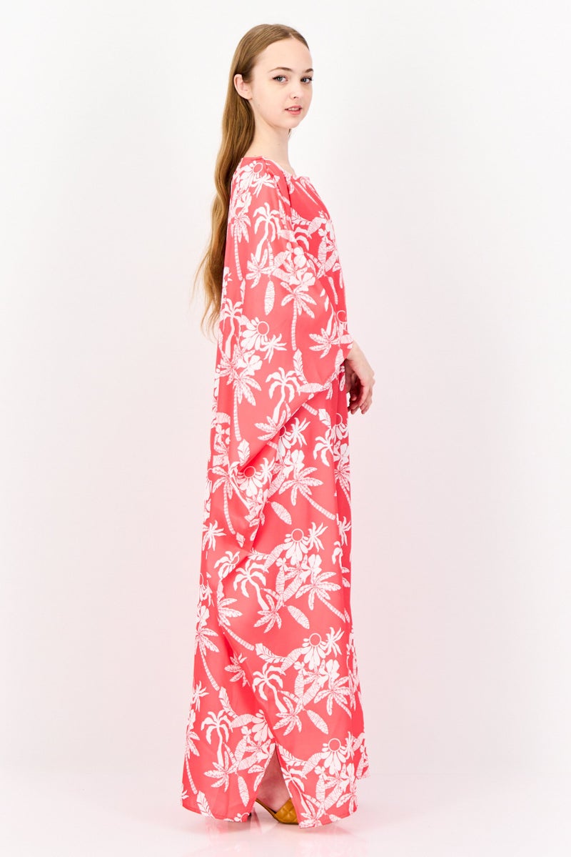 Juicy Couture Women Floral Print Kaftan Dress, Multicolor - Image 4