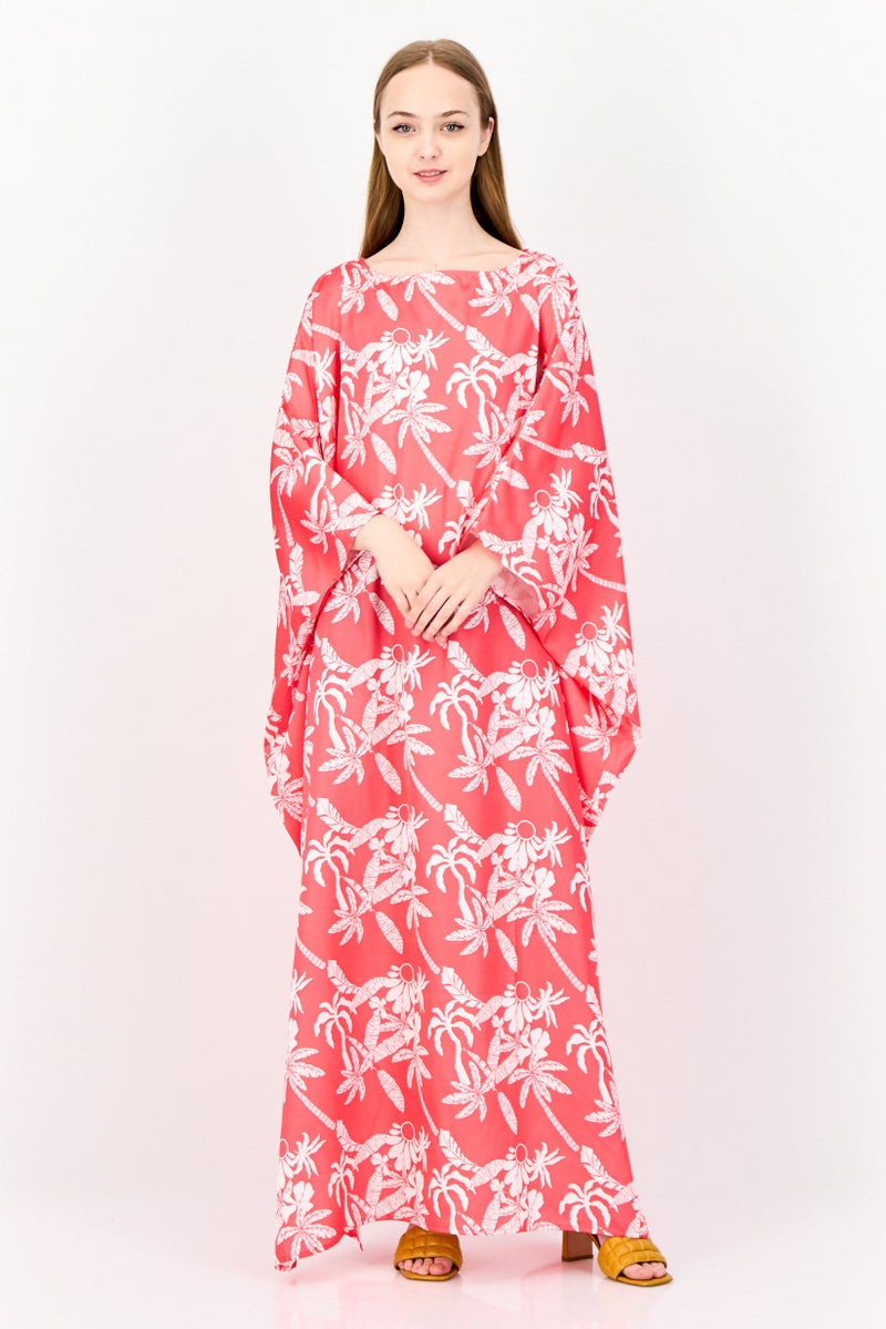 Juicy Couture Women Floral Print Kaftan Dress, Multicolor - Image 1