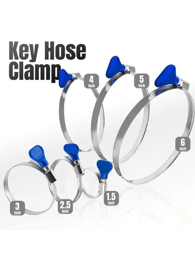 Stainless Steel Thumb Clamps 38-57mm Adjustable Hose Clamp 10 Pack - Image 3