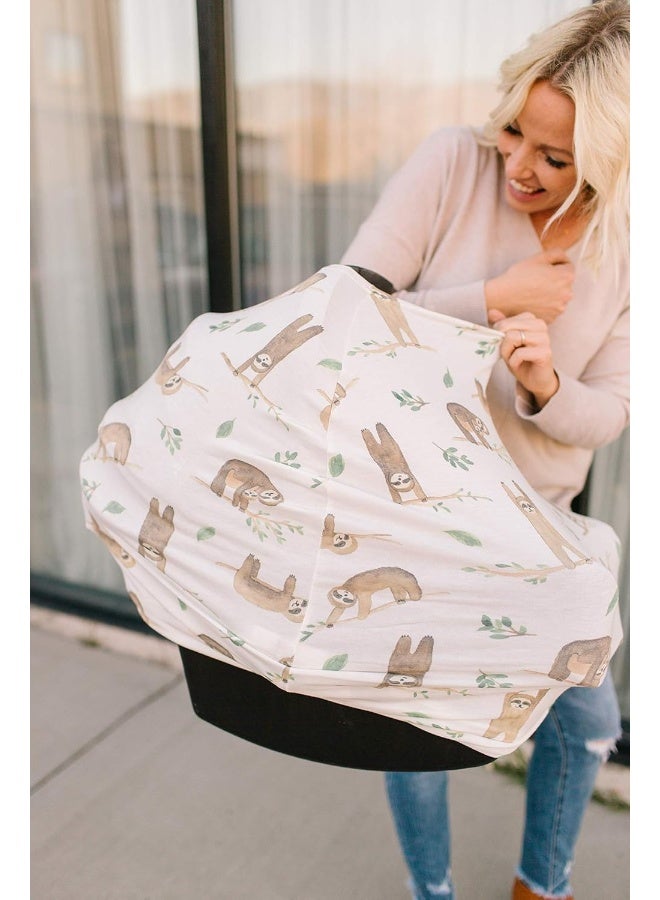 Copper Pearl Noah Multi-Use Cover: Car Seat, Nursing, Stroller Cover - Stretchy Fabric, All-Season, Stylish Designs, Easy Access - Image 3