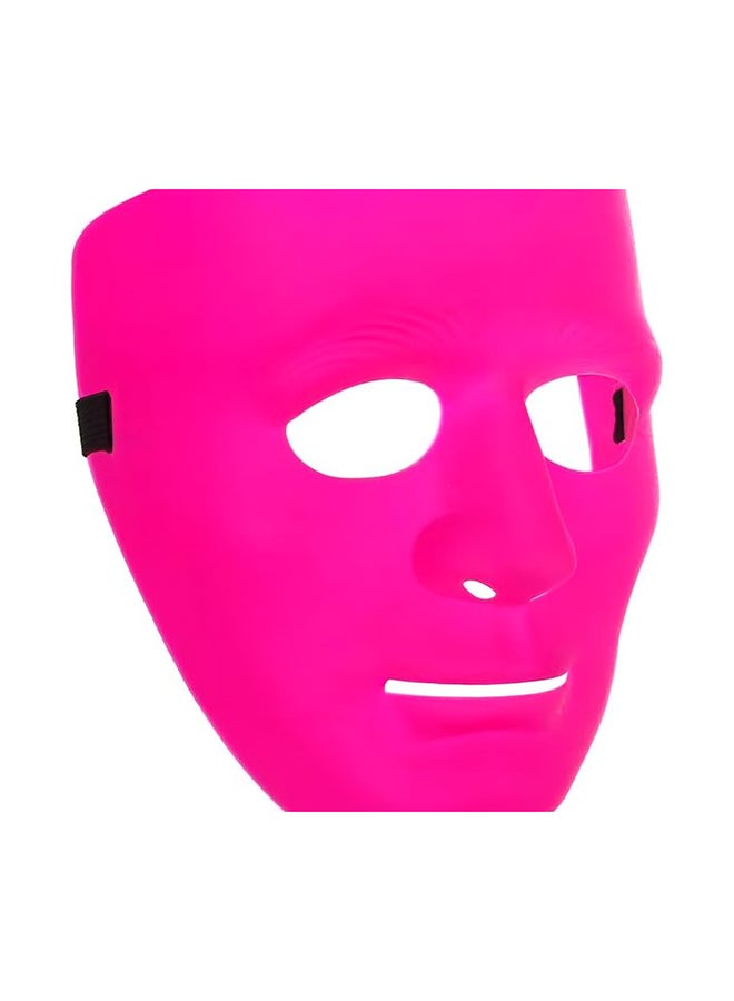 Plain Look Pink Color Party Mask for Kids and Adults for Festivals, Halloween, Costume Cosplay, Comic Con, Masquerade Ball, Function, Lightweight Gentle Theme Party - Image 3