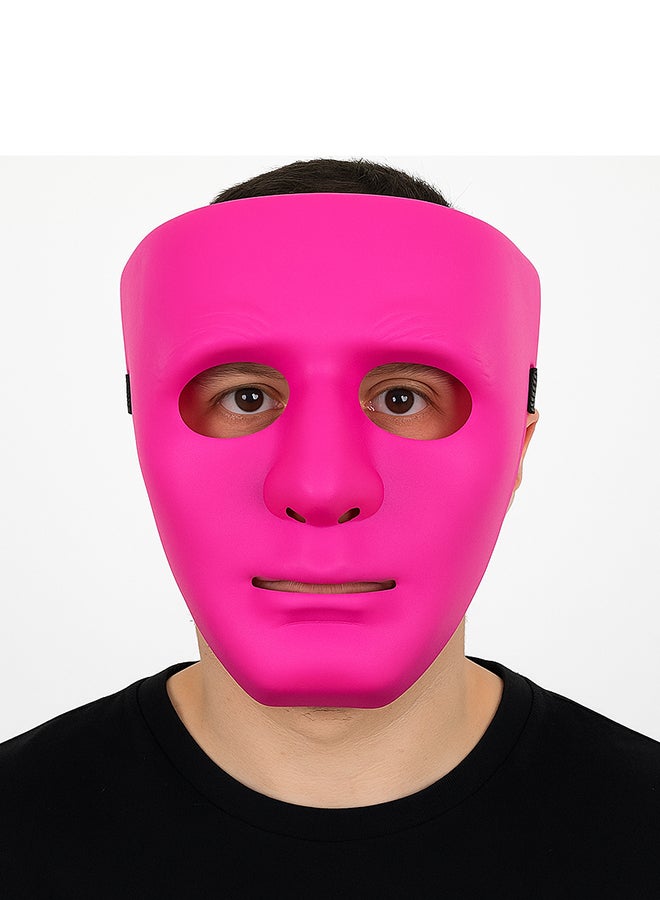 Plain Look Pink Color Party Mask for Kids and Adults for Festivals, Halloween, Costume Cosplay, Comic Con, Masquerade Ball, Function, Lightweight Gentle Theme Party - Image 4
