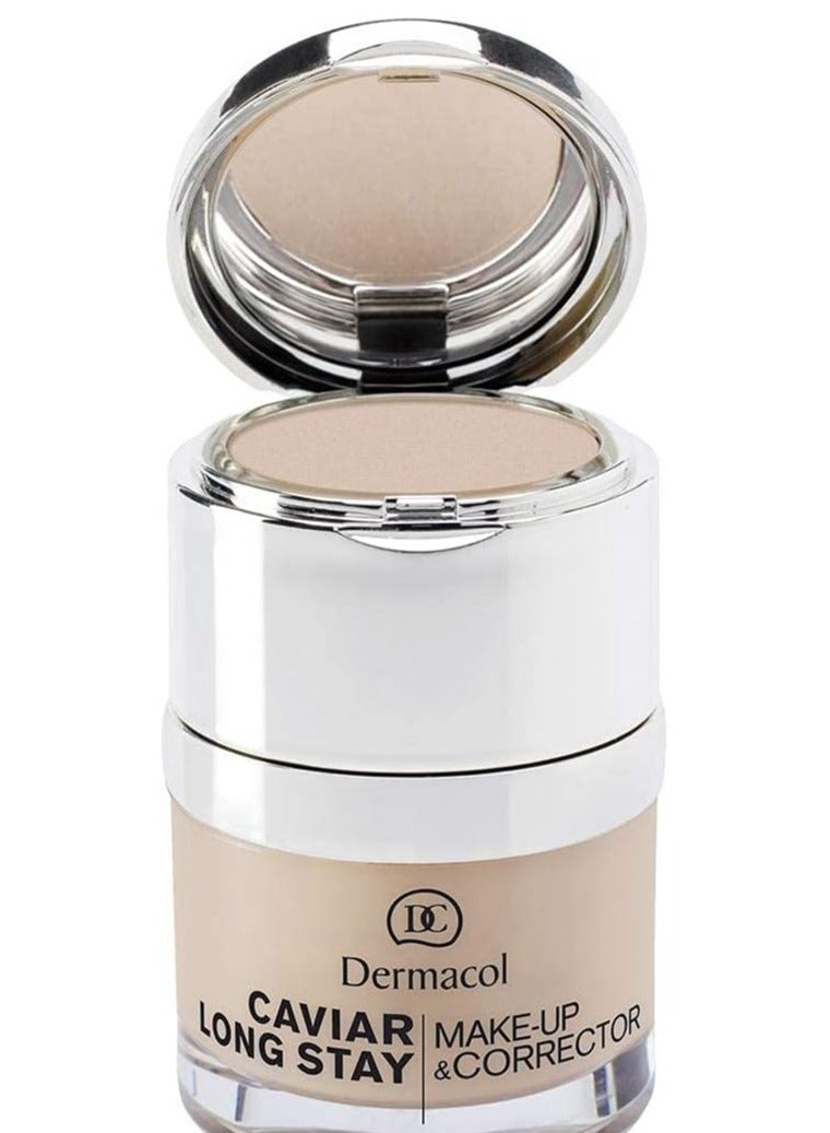Dermacol Caviar Long Stay Make-Up and Corrector 03 Nude 30ml - Image 2