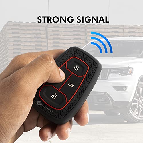 Shopoflux® Silicone Smart Key Cover Compatible with Tata Nexon | Harrier | Safari | Altroz | Tigor | EV | Punch | Tiago EV Electric (Black Pack of 1) - Image 3