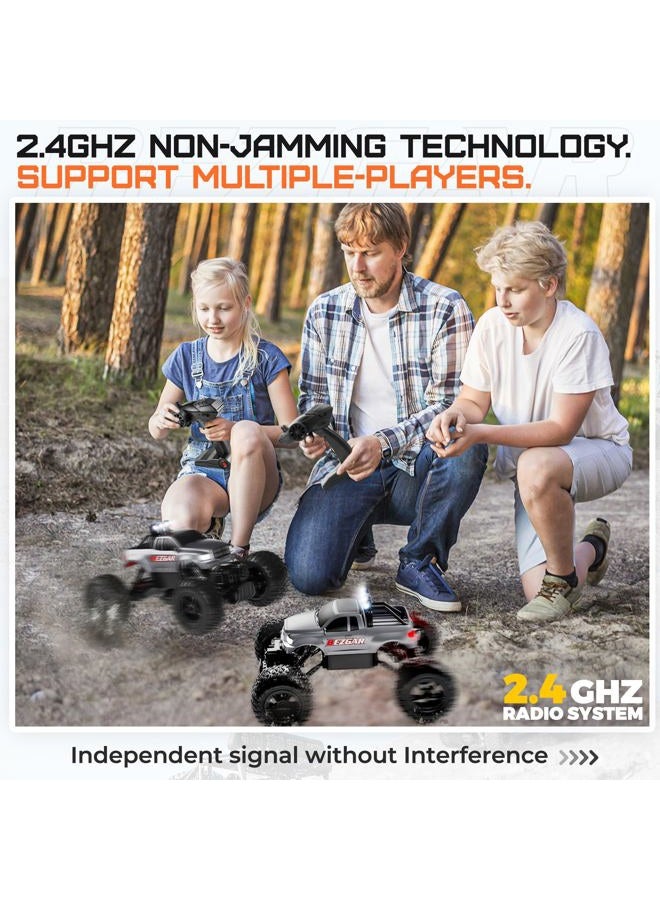 BEZGAR سيارات RC للأولاد من عمر 8-12 - شاحنة وحش RC لجميع التضاريس 1:14 للأطفال مع بطارية قابلة للشحن، شاحنة وحش تحكم عن بعد 2.4GHz، سيارات تحكم عن بعد TC141 للأولاد من عمر 4-7 - Image 3