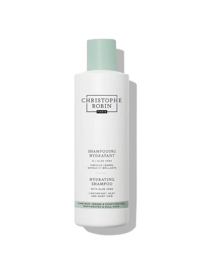 CHRISTOPHE ROBIN Hydrating Shampoo with Aloe Vera 250ml - Image 1
