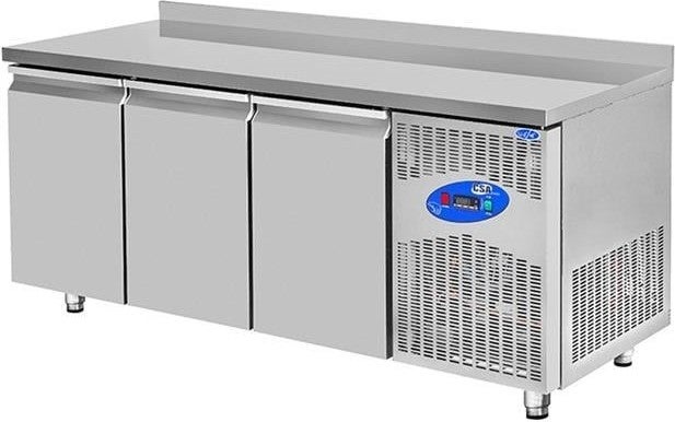 CSA Inox Karacasan Industrial 400 Lt Three Door 600 Counter Type Refrigerator 