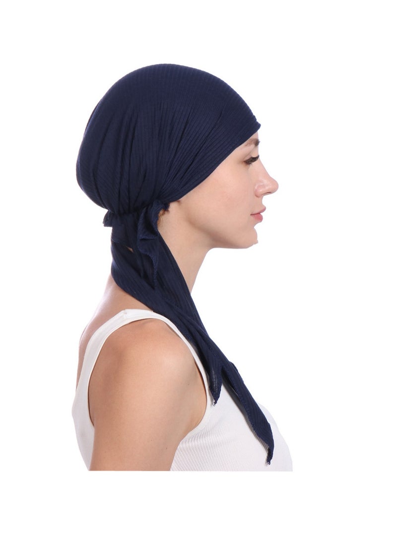Women Turban Cotton Chemo Hat Scarf Chemo Headwear Pre Tied Head Scarf  - Image 2