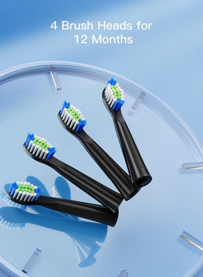 Bitvae D2 Electric Toothbrush Replacement Heads, Sonic Toothbrush Heads Refills, 4 Pack - Image 5