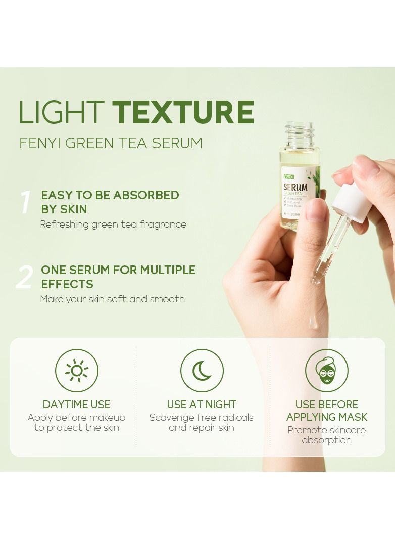 فيني مجموعة فيني بالشاي الاخضر  لترطيب وتنعيم وتنقية البشرة مكونة من قطعتين لوشن + سيروم - Image 2