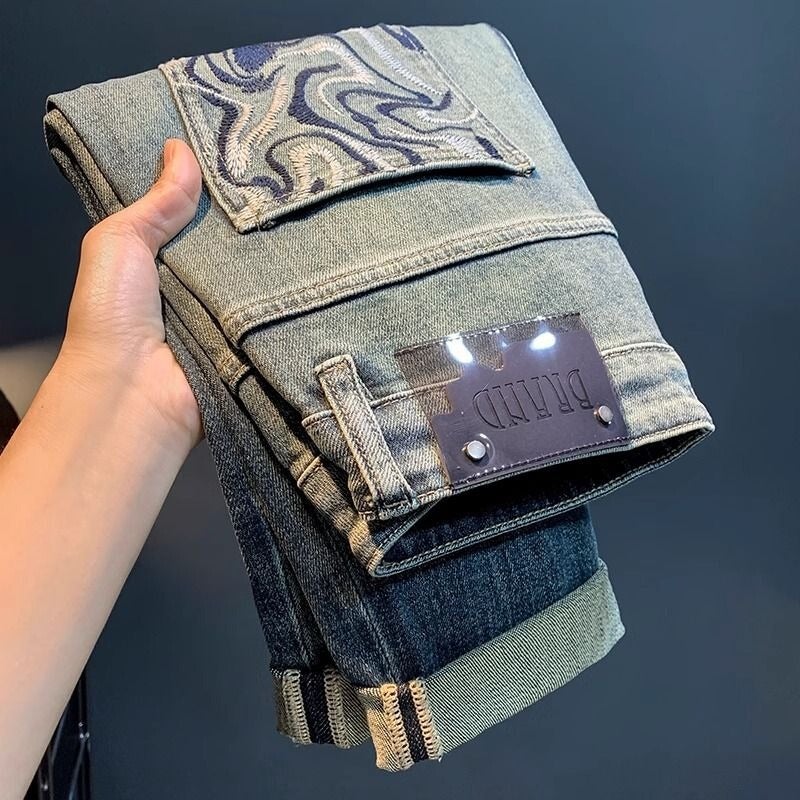 Unisex Casual Daily Denim Jeans - Image 2