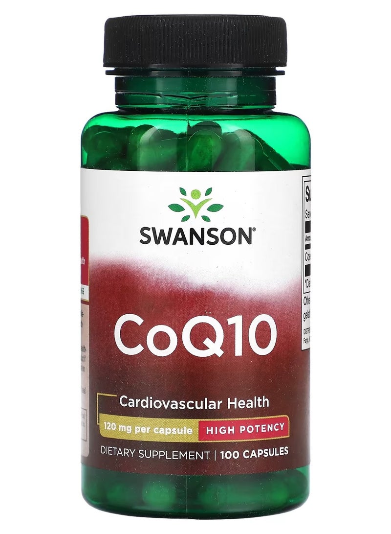 Swanson, CoQ10, High Potency, 120 mg, 100 Capsules