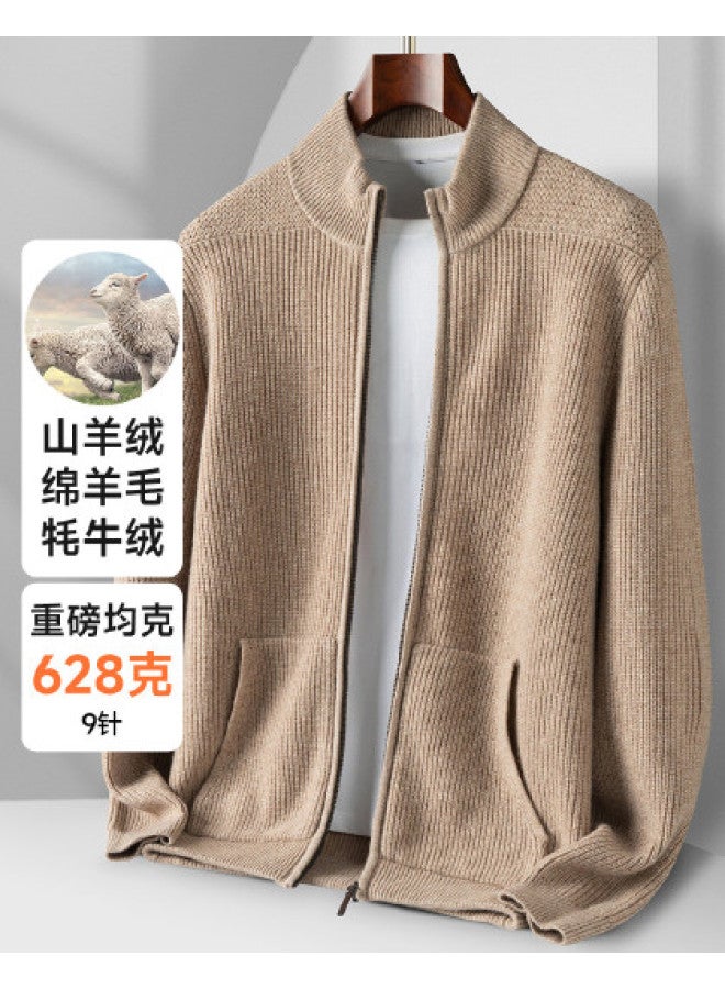 Fapai Men's Wool Sweater Autumn Winter Wool Knit Cardigan Jacket Men - Image 1