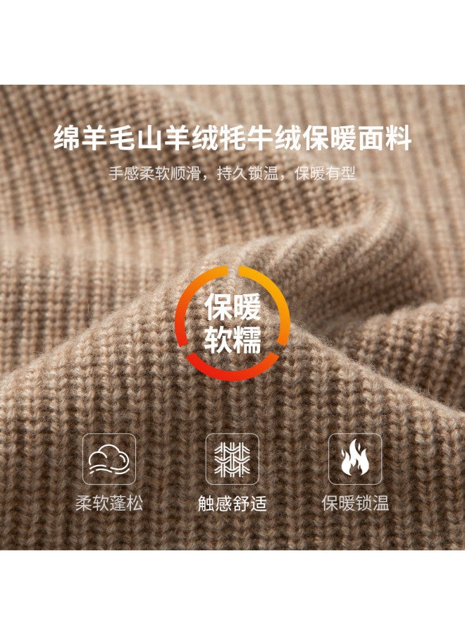 Fapai Men's Wool Sweater Autumn Winter Wool Knit Cardigan Jacket Men - Image 5