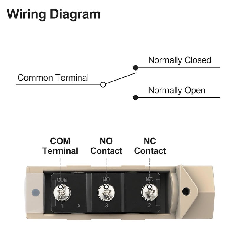 Baomain TZ-6004 Sealed Limit Switch, BM-6004 15A/250VAC, Roller Plunger Switch, IP65 Waterproof CE Listed - Image 3