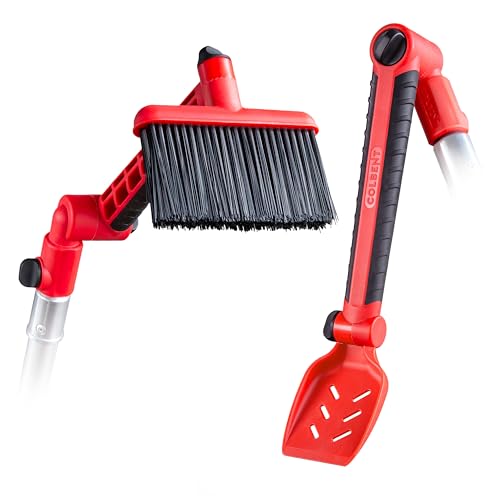 Colbent MultiAngle Gutter Cleaning Tools from the Ground Gutter Cleaner tool attachment for Threaded Poles Gutter Scoop Brush for rain gutter cleaning and leaf removal from Gutter Guard - Image 1