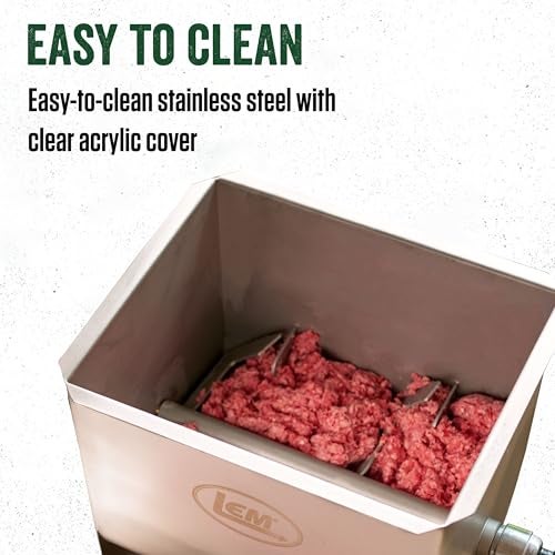 LEM Products MightyBite 20 Pound Capacity Manual Meat Mixer, Stainless Steel, Manual Only - Image 5