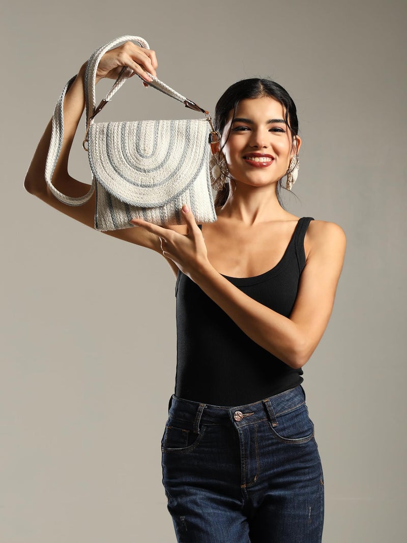 ENSAC Women's Premium Style Juterope/Full Sling Clutch Shoulder Bag | Ladies Purse Handbag | Special & Luxury Gift - Image 3