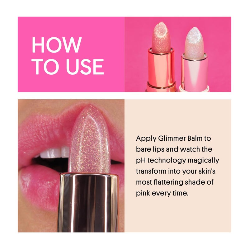 Winky Lux بالم جليمر من وينكي لوكس - بلسم شفاه مرطب بتقنية pH، لون وردي طبيعي مع تغيير لون pH، يرطب وينعم الشفاه مع ترك لمسة وردية خفيفة، برائحة الفانيليا - Image 5